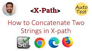 How to concatenate strings in Xpath [upl. by Arualana]