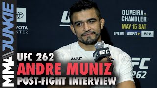 Andre Muniz talks Jacare Souza broken arm wants Nick Diaz  UFC 262 interview [upl. by Karine]