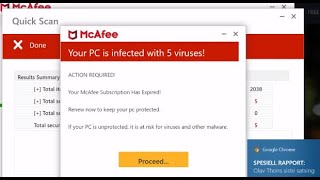 “Trojan virus detected” fake McAfee Alert Removal Guide [upl. by Yvette555]