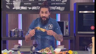 Cucinare TV  quotPinchos de pollo y lomo gratinados con salsaquot [upl. by Zolnay]