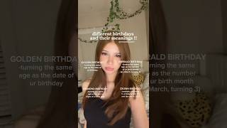 different types of birthdays and their meanings🌟shorts shortvideo birthday fyp [upl. by Enajharas664]