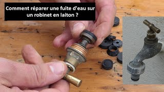 Comment réparer une fuite deau sur un robinet de jardin [upl. by Ynneh]