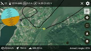 Frsky R9M  FPort  Telemetry Long Range Test [upl. by Inama]