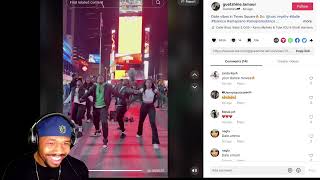 Dalie Dance Challenge hits TIME SQUARE NEW YORK  TFLA Reaction [upl. by Schlicher566]