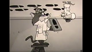 NEXT SNOOPER amp BLABBER CARTOON  20  BampW 16mm quotFootpints On The Ceilingquot October 12 1959 [upl. by Ahsot]