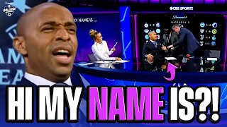 Hi My Name Is  Thierry Henry Shocks Micah and Jamie To Win Game Show  CBS Sport Golazo [upl. by Hinch606]