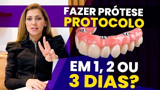 Prótese Protocolo em em 1 Dia em 3 Dias ou em 4 Meses  Heal Odontologia [upl. by Anayia]