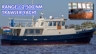 Rugged STEEL Liveaboard TRAWLER YACHT  Bekebrede Explorer 1800 [upl. by Skvorak]