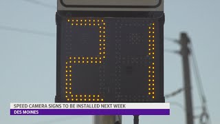 Speed camera signs to be installed in Des Moines next week [upl. by Odnumyar]