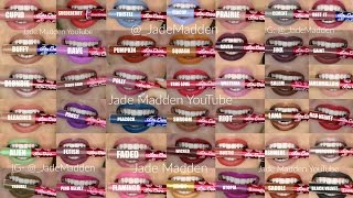 All 42 Lime Crime Velvetines SWATCHED  Jade Madden [upl. by Orabla]