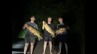 First Carp Speared of 2024 Night Carp Spearfishing [upl. by Bertsche]