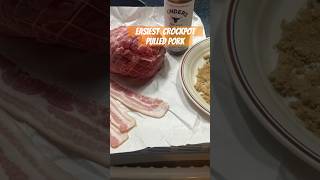 Easiest Crockpot Pulled Pork 🥓 food pork pulledpork [upl. by Goodspeed]