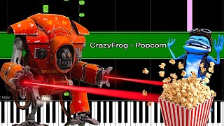 🐸 AxelF Crazy Frog  Popcorn🤪🍿 crazyfrog popcorn piano [upl. by Possing443]