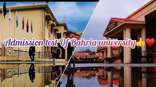 Admission test day  bahria university  full details  bahriauniversity buic 1k mehdi trending [upl. by Atselec]