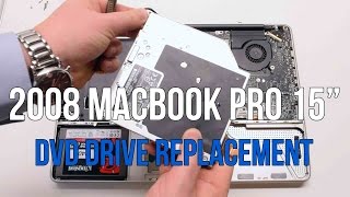 2008 Macbook Pro 15quot A1286 DVD Drive Replacement [upl. by Ahtenek]