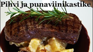 Hard Kokki Pihvi ja punaviinikastike [upl. by Nimsaj]