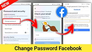 How to change Password in Facebook without WhatsApp code 2024  how to change your Facebook password [upl. by Aihsitan]