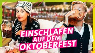 Laute Band und grölende Besucher Schlaf auf dem Oktoberfest ein  Das schaffst du nie [upl. by Hewes766]