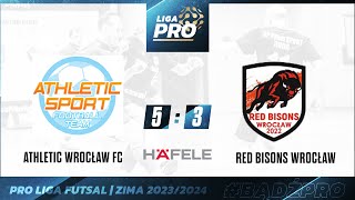 Skrót Athletic Wrocław FC  Red Bisons Wroclaw 53Sezon ZimaHala 2024 Häfele PRO Liga 25022024 [upl. by Yusem391]