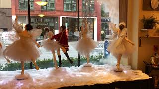 Christmas window decorations from Crescent store [upl. by Siraf]