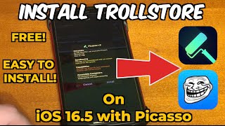 How To Install TrollStore 2 FOR FREE on iOS 165 Picasso [upl. by Cioffred]