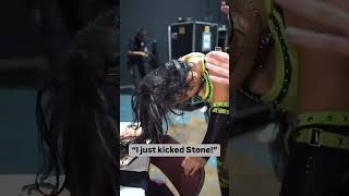 Roxanne Perez hit Sweet Chin Music on Stone wwe wwenxt roxanneperez wweshorts [upl. by Asoramla214]