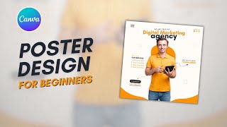 Canva Poster Design I How To Create Digital Marketing Agency Post Design in Canva l Canva Tutorial [upl. by Gem]