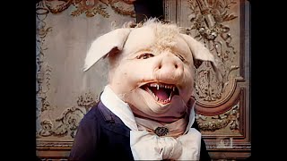 4k 50fps colorized 1907 The disturbing story of the dancing pig Le Cochon Danseur [upl. by Gambrill]