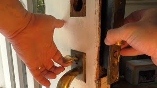 How to Remove and Repair a Mortise Door Lock [upl. by Aicilanna]