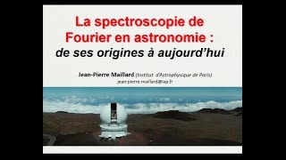 La spectroscopie de Fourier en astronomie  de ses origines à nos jours [upl. by Lebazi]