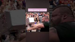 EDDIE HALL holding the hammer and is coming to ARMWRESTLING 🤯 shorts [upl. by Kcam949]