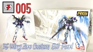 005  1144 RG Wing Gundam Zero EW Pearl Ver Unboxing Speed Build and Review [upl. by Aerdnaed908]