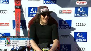 AUDI FIS Ski World Cup finals  Womens GS  Saalbach AUT March 17 2024 1st run [upl. by Siddon576]