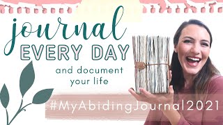 Journal every day with me in 2021  what journal I am using myabidingjournal2021 [upl. by Aihsi]