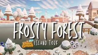 My FROSTY WINTER FOREST is finished  winter island tour  Animal Crossing New Horizons [upl. by Adnama]