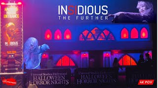 Insidious The Further Haunted Maze Walkthru Halloween Horror Nights Universal Hollywood 4k [upl. by Aduhey]