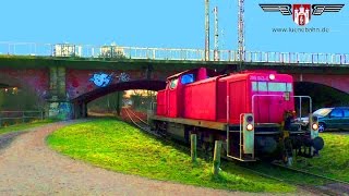 Industriebahn Lüneburg  BR 295 holt Wagen von Johnson Controls [upl. by Elset]