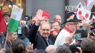 Wahlfeier für Guy Parmelin Hunderte jubeln dem neuen Bundesrat zu  Nyon  Empfang  Fest  Umzug [upl. by Atinnor]