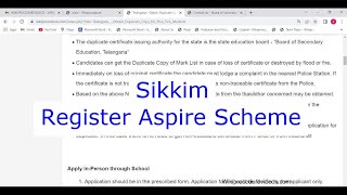 Sikkim  Register for Aspire Scheme NSIC [upl. by Donna]