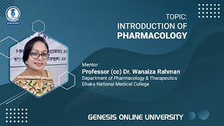 Introduction to Pharmacology  Pharmacology  Prof cc Dr Wanaiza Rahman [upl. by Enialedam]