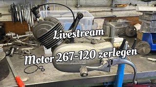 Zündapp 267120 zerlegen LIVE  Kradstream [upl. by Fortunato]