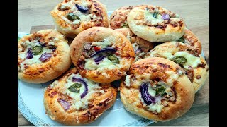 Diese Mini Pizza werdet Ihr immer wieder backen I Mini Pizza mit Thunfisch [upl. by Jasper]