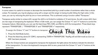 How To Transpose a MAudio KeyRig 49 [upl. by Craw305]