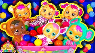 Babysitting Cry Babies Dolls amp Having Fun With PitBalls in 4K [upl. by Clardy]