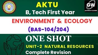 UNIT2 I ONE SHOT I NATURAL RESOURCES I GATEWAY CLASSES I [upl. by Epner9]