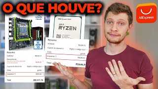 COMO FICA SEU PC GAMER COM AS NOVAS TAXAS DO ALIEXPRESS SUBIRAM OU ABAIXARAM [upl. by Oicaroh511]