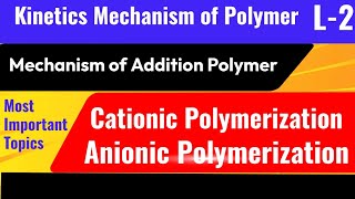 Mechanism Of Cationic PolymerizationMechanism of Anionic Polymerization For BSc Students [upl. by Ecirp]