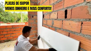 Isopor no Tijolo Conforto Térmico sem Gastar Muito [upl. by Icat]