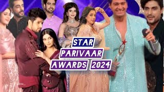 Star Parivaar Awards 2024  Awards list  which actor wins heart amp gets Awardstarparivaarawards [upl. by Miyasawa]