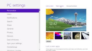 How to Change the Start Screen for Windows 8 [upl. by Nalloh]